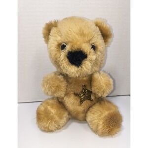 Vintage 1986 Beariff The Sheriff Teddy Bear W Badge Plush Stuffed Animal Avon